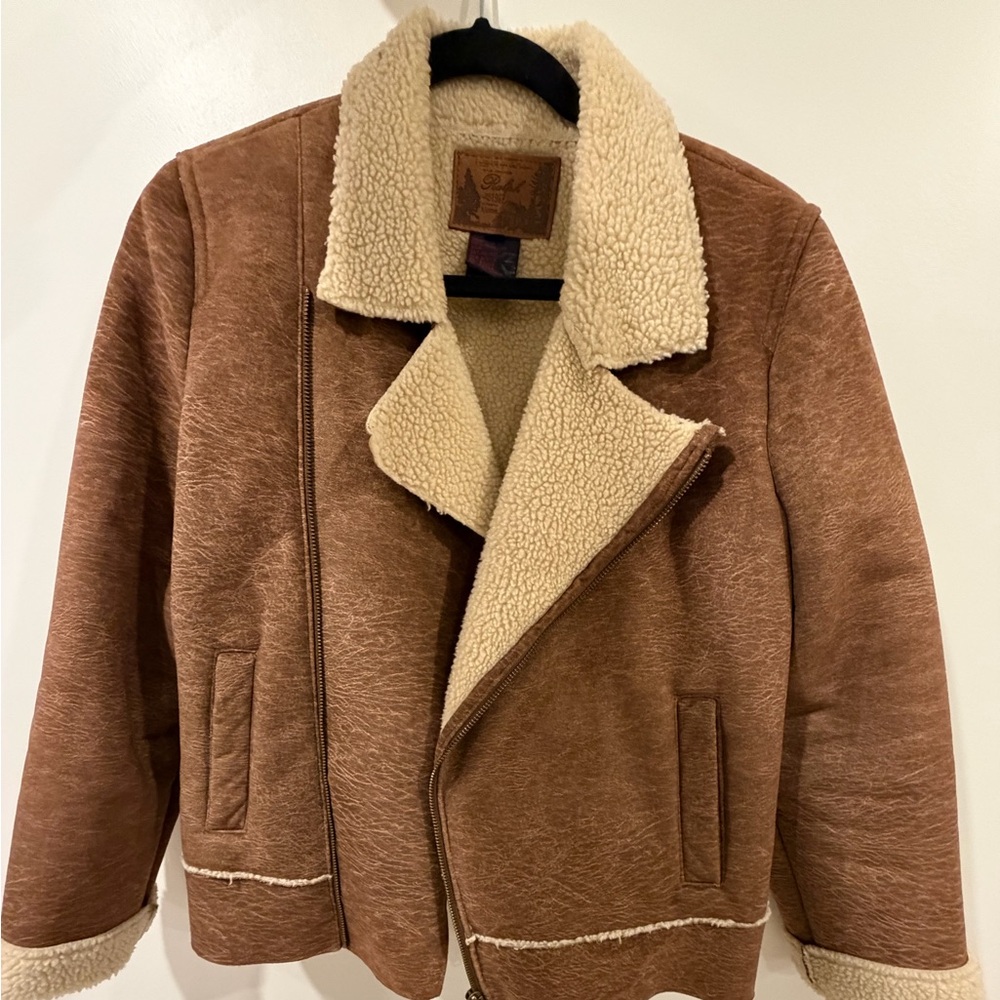 Ralph Lauren Brown Shearling-Lined Jacket
